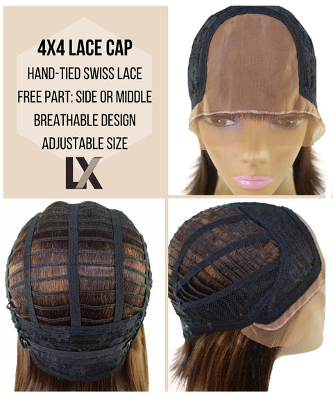 Mina Black Choppy Blowout Lace Wig