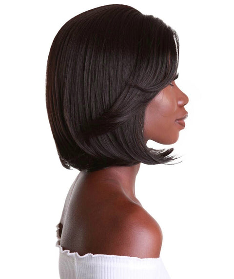 Mina Dark Brown Choppy Blowout Lace Wig