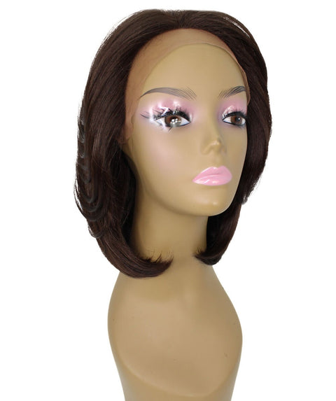 Mina Medium Brown Choppy Blowout Lace Wig