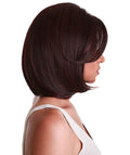 Mina Deep Red and Black Blend Choppy Blowout Lace Wig