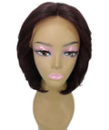 Mina Deep Red and Black Blend Choppy Blowout Lace Wig