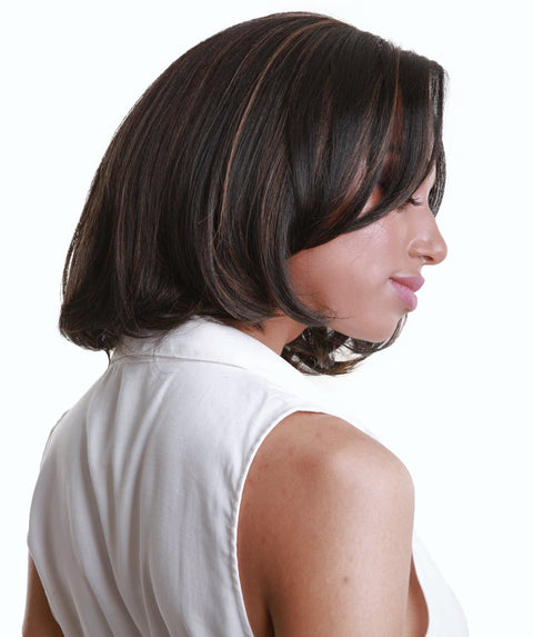 Mina Black with Golden Choppy Blowout Lace Wig