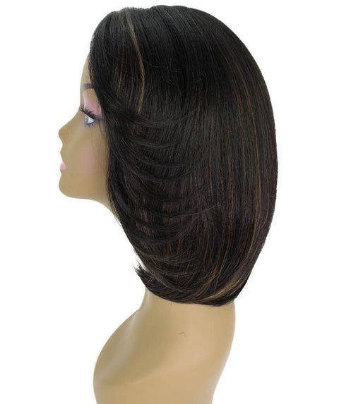 Mina Black with Golden Choppy Blowout Lace Wig