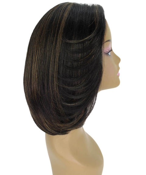 Mina Black with Golden Choppy Blowout Lace Wig