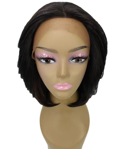 Mina Black with Caramel Choppy Blowout Lace Wig