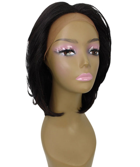 Mina Black with Aubum Choppy Blowout Lace Wig