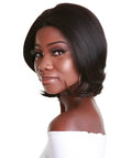 Mina Brown with Caramel Choppy Blowout Lace Wig