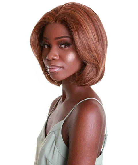 Mina Light Brown Blend Choppy Blowout Lace Wig