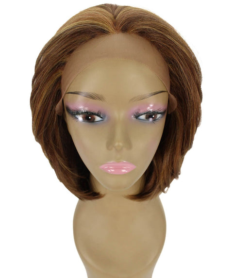 Mina Light Brown Blend Choppy Blowout Lace Wig