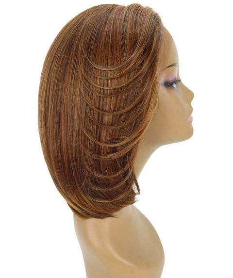 Mina Light Brown Blend Choppy Blowout Lace Wig