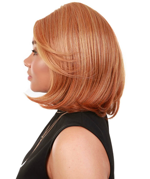 Mina Strawberry Blonde Choppy Blowout Lace Wig