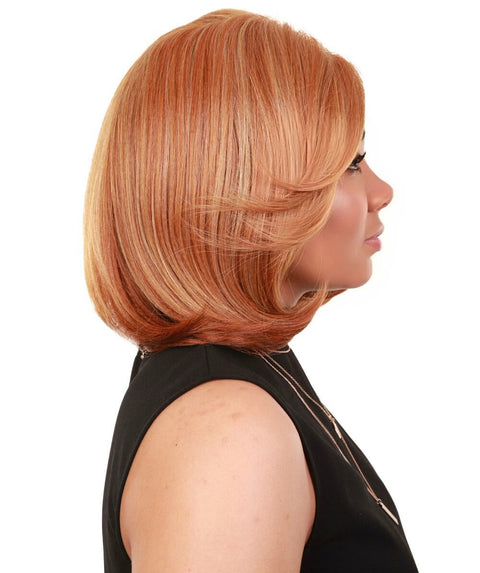 Mina Strawberry Blonde Choppy Blowout Lace Wig