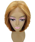 Mina Strawberry Blonde Choppy Blowout Lace Wig