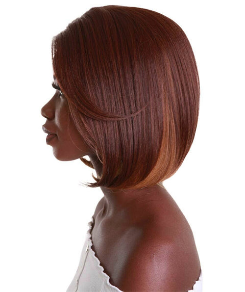 Mina Medium Brown over Blonde Choppy Blowout Lace Wig