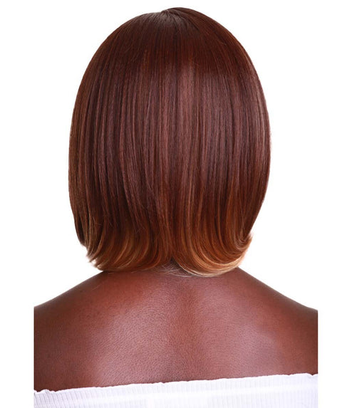 Mina Medium Brown over Blonde Choppy Blowout Lace Wig