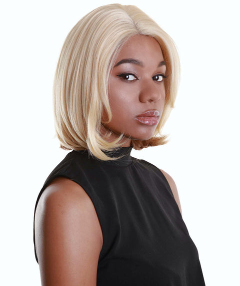 Mina Golden Dark Blonde Choppy Blowout Lace Wig