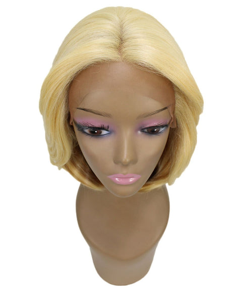 Mina Golden Dark Blonde Choppy Blowout Lace Wig