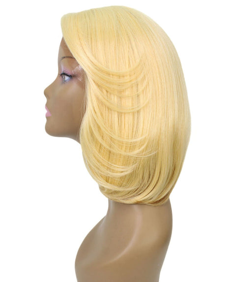 Mina Golden Dark Blonde Choppy Blowout Lace Wig