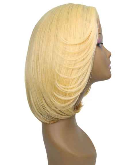 Mina Golden Dark Blonde Choppy Blowout Lace Wig