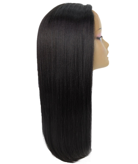 Long Curly Human Hair Lace Front Wigs with Bangs in USA