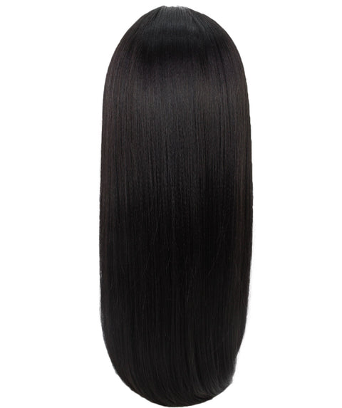 Long Curly Human Hair Lace Front Wigs with Bangs in USA