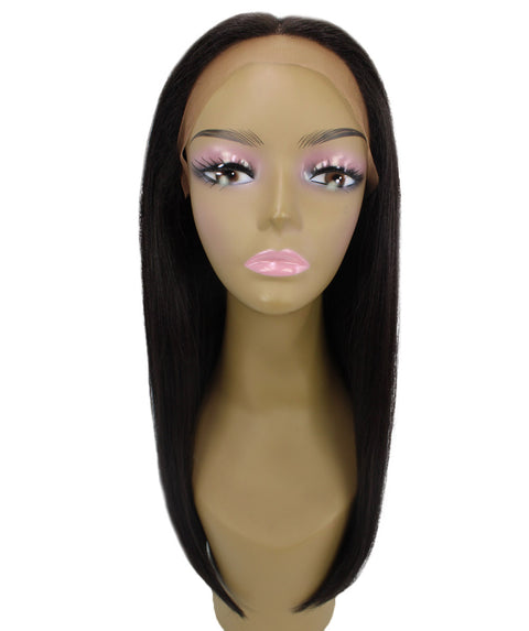 Long Curly Human Hair Lace Front Wigs with Bangs in USA