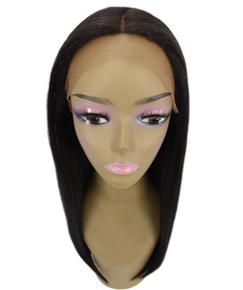 Long Curly Human Hair Lace Front Wigs with Bangs in USA