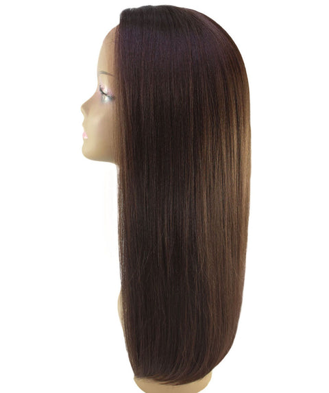 Long Curly Human Hair Lace Front Wigs with Bangs in USA