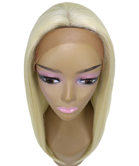 Long Curly Human Hair Lace Front Wigs with Bangs in USA