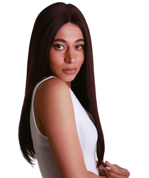 Long Curly Human Hair Lace Front Wigs with Bangs in USA