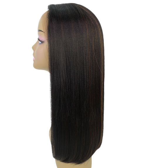 Long Curly Human Hair Lace Front Wigs with Bangs in USA