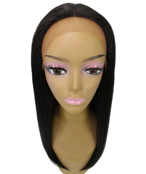 Long Curly Human Hair Lace Front Wigs with Bangs in USA