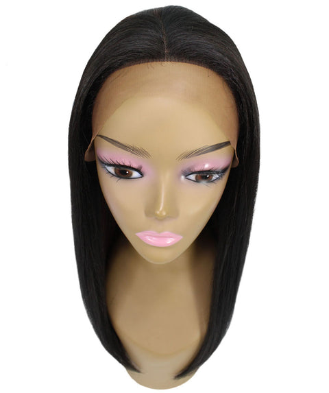 Long Curly Human Hair Lace Front Wigs with Bangs in USA