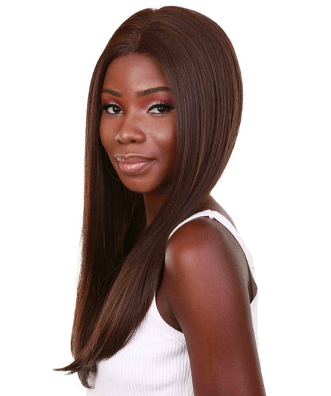 Long Curly Human Hair Lace Front Wigs with Bangs in USA