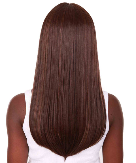 Long Curly Human Hair Lace Front Wigs with Bangs in USA