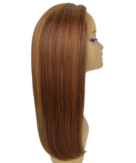 Long Curly Human Hair Lace Front Wigs with Bangs in USA