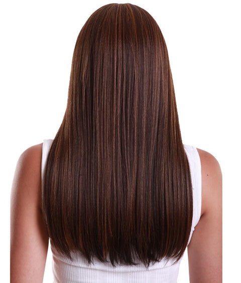 Long Curly Human Hair Lace Front Wigs with Bangs in USA