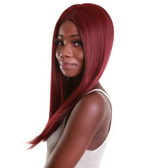 Long Curly Human Hair Lace Front Wigs with Bangs in USA