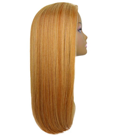 Long Curly Human Hair Lace Front Wigs with Bangs in USA