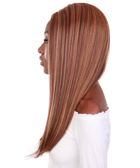 Long Curly Human Hair Lace Front Wigs with Bangs in USA