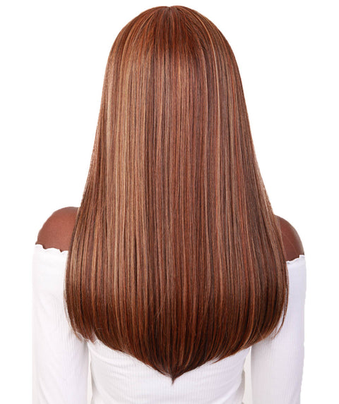 Long Curly Human Hair Lace Front Wigs with Bangs in USA