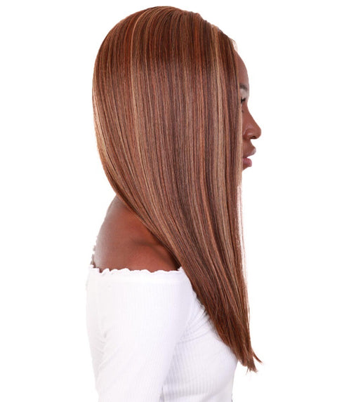 Long Curly Human Hair Lace Front Wigs with Bangs in USA