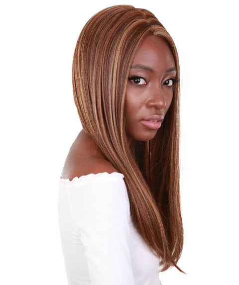 Long Curly Human Hair Lace Front Wigs with Bangs in USA