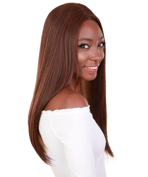 Long Curly Human Hair Lace Front Wigs with Bangs in USA