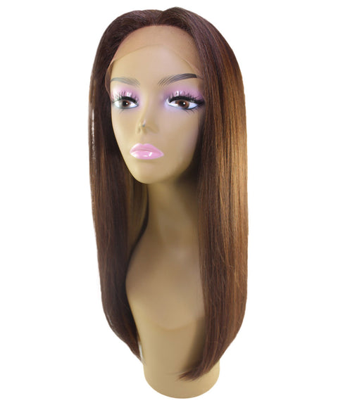 Long Curly Human Hair Lace Front Wigs with Bangs in USA