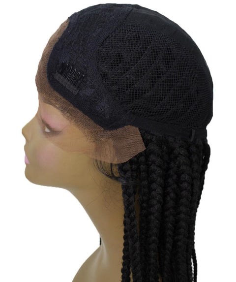 Human Hair Braiding Lace Front African American Wigs 