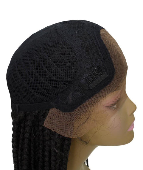 Human Hair Braiding Lace Front African American Wigs 