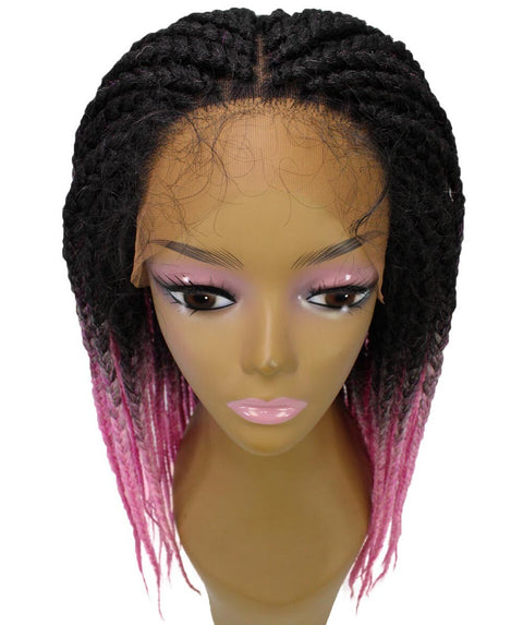 Uyai Dark Pink HD Lace Braided Braided wig