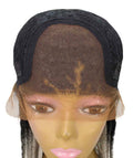 Uyai Black Grey HD Lace Braided Braided wig
