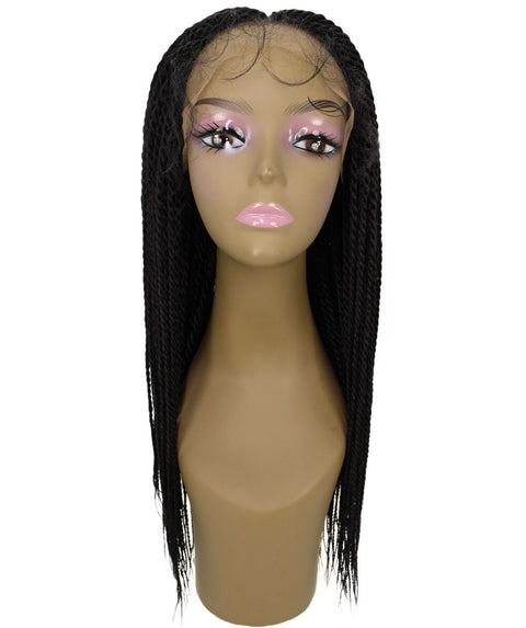 Nikkita Natural Black Twist Box Braids wig